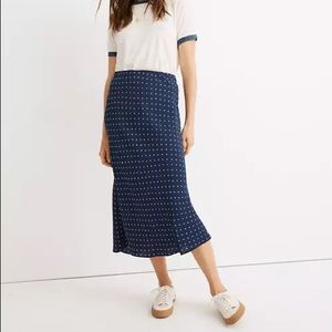 Madewell polka dot skirt